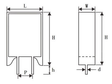 SQM型立式水泥电阻尺寸图